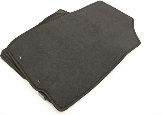 Petex Satz Vorder- und Hintermatten 4Stück aus Teppichboden für Dacia Logan 2005-2007 Schwarz