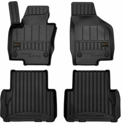 Rigum Set of Front and Rear Mats 4pcs for Seat Alhambra Volkswagen Sharan 2010+ Black