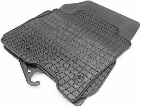 Frogum Set of Front and Rear Mats 4pcs for Nissan Leaf 2010+ Black