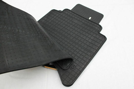 Frogum Set of Front and Rear Mats 4pcs Tray Type for Volkswagen Touareg 2010+ Black