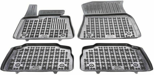 Rezaw Plast Set of Front and Rear Mats 4pcs Tray Type for BMW X6 2019+ Black