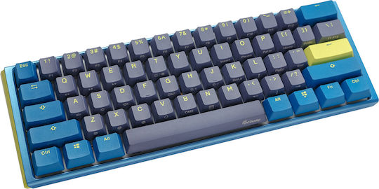 Ducky One 3 Mini Daybreak Series 61 Gaming Mechanical Keyboard 60% with Cherry MX Brown switches and RGB lighting (English US) Blue