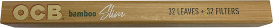 Ocb Bamboo Foițe de Țigări Rulate King Size Slim cu Hârtie de țigări 32 foi 1buc