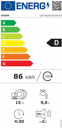 Sharp за 15 комплекта Ш60xВ85см. Бял