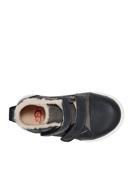 Rennon II Leather Kids Boots with Velcro Blue
