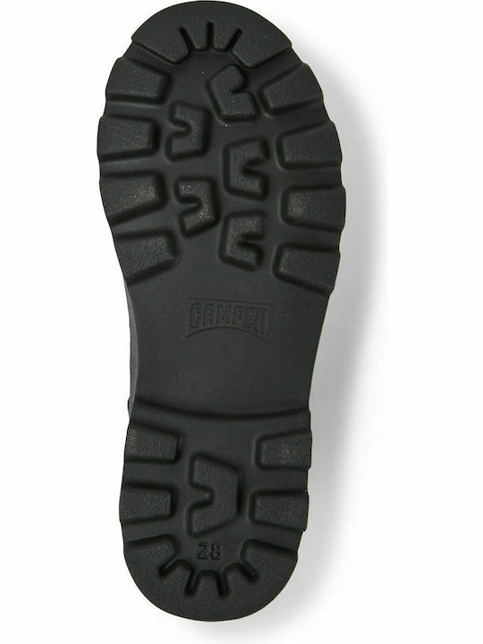 Brutus Anatomical Leather Kids Boots with Laces Black