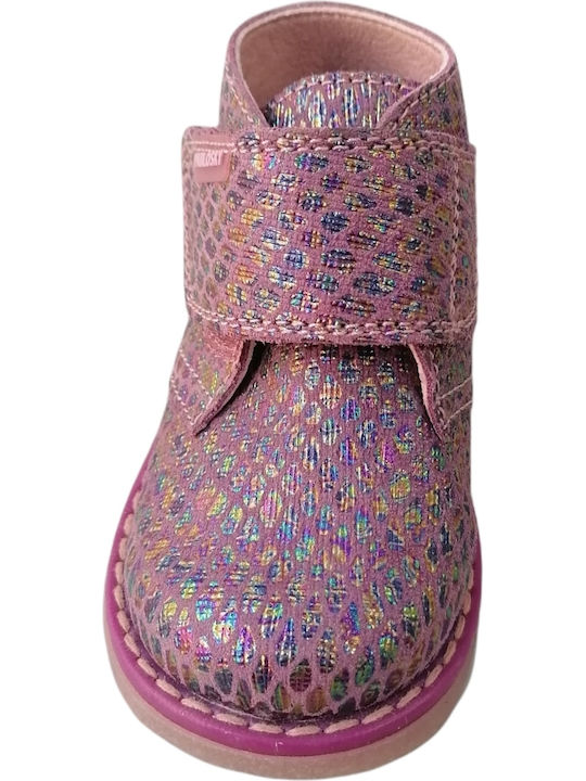 Kinderstiefeletten mit Klettverschluss Rosa
