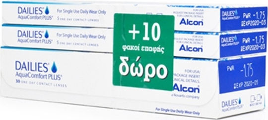 Dailies AquaComfort Plus 40 Daily Contact Lenses Hydrogel
