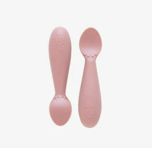 Ezpz Feeding Set Tiny 2 made of Silicone Pink 3pcs for 12+ months