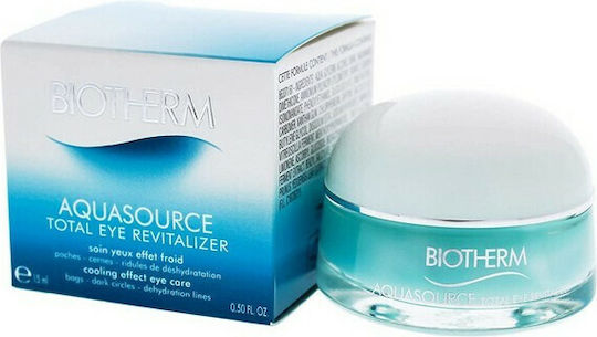 Biotherm Aquasource Total Gel Ματιών για Ενυδάτωση , Μαύροι Κύκλοι & Σακούλες 15ml