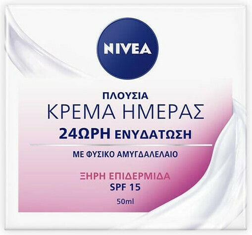 Nivea Essentials Moisture Boost + Nourish Rich 24h Cream Face Day with SPF15 50ml