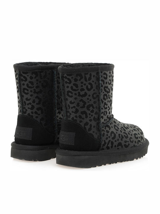 1112388 Suede Kids Boots Black