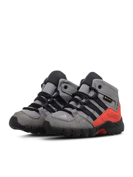 Детски планински обувки Terrex Mid GTX Водоустойчиви Grey Three / Carbon / Matte Silver