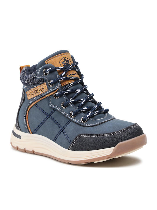 Colby Kids Boots with Zipper Blue