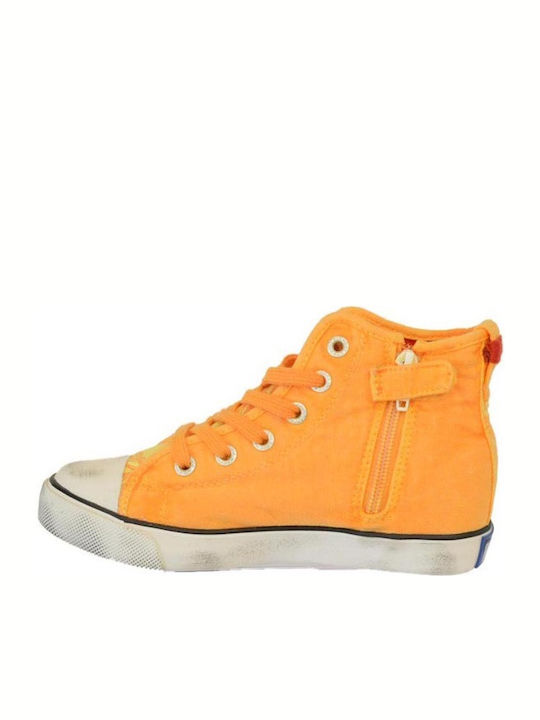 Geary Kids Boots with Zipper Orange