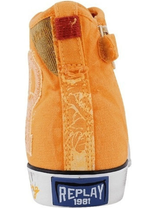 Geary Kids Boots with Zipper Orange