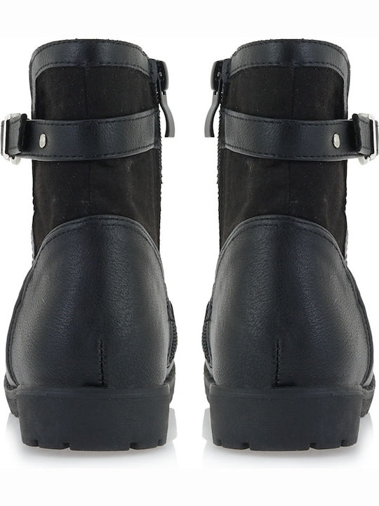 Kids Boots with Zipper Black