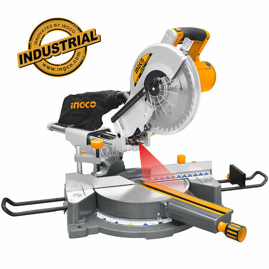 Ingco Kapp- und Gehrungssäge Elektrisch 2400W Schiebesäge Scheibendurchmesser 305mm