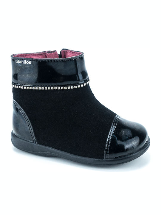 Kids Boots with Zipper Black