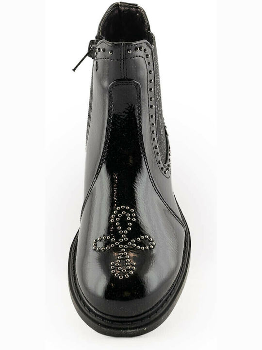 Kids Boots with Zipper Black