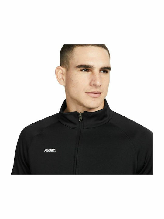 Tracksuit Df Fc Football Ποδοσφαιρικό Σετ Φόρμας Dri-Fit Γυαλιστερό με Λάστιχο Μαύρο