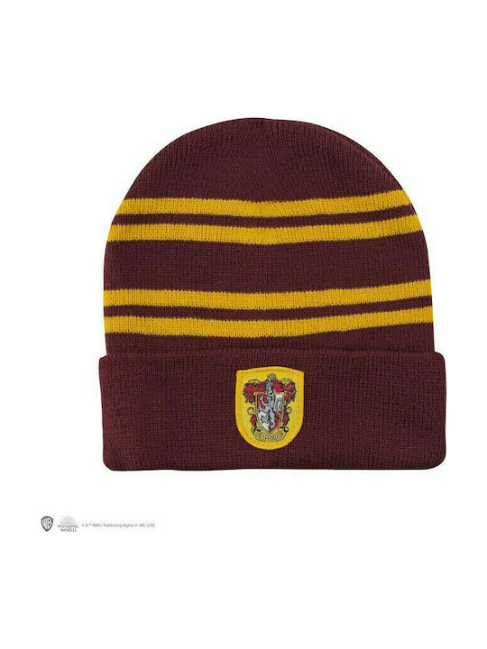 Harry Potter Gryffindor Σετ Παιδικό Σκουφάκι με Γάντια Πλεκτό Μπορντό