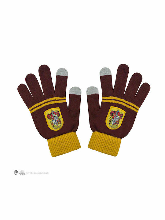 Harry Potter Gryffindor Σετ Παιδικό Σκουφάκι με Γάντια Πλεκτό Μπορντό