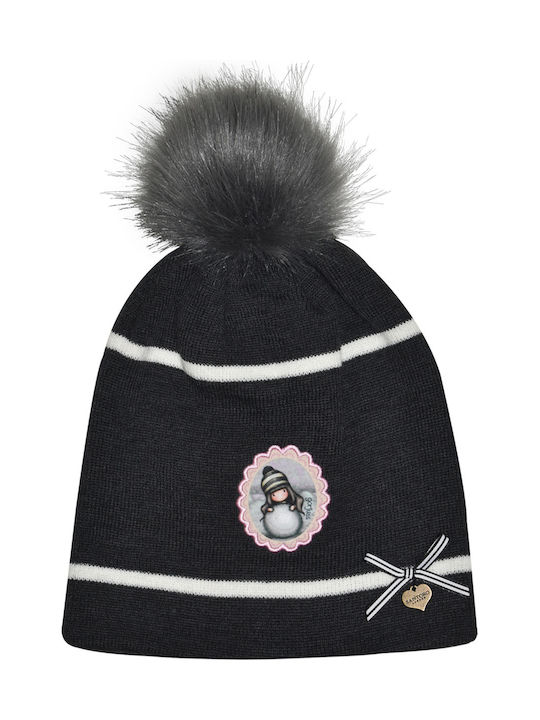 Snowgirl Kids Beanie Knitted Gray