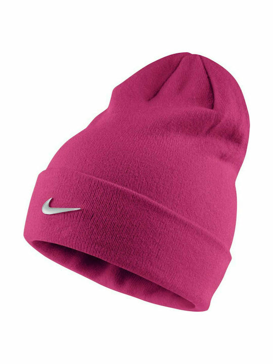 Swoosh Παιδικό Σκουφάκι Πλεκτό Φούξια