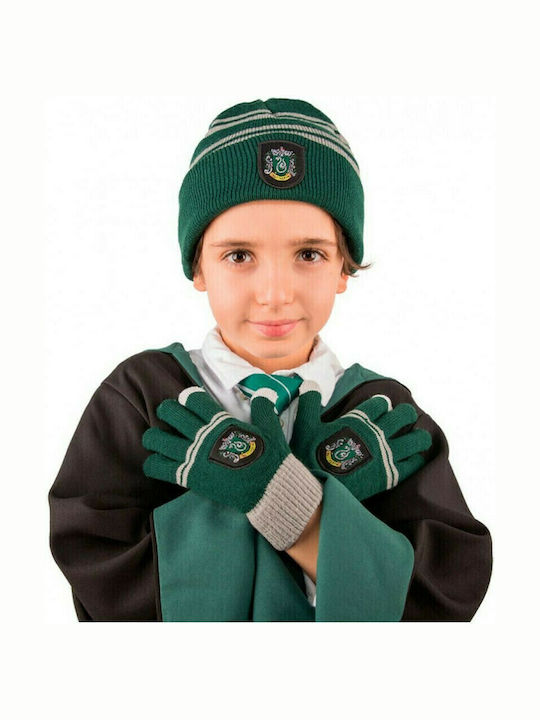Harry Potter Slytherin Kids Beanie Set with Gloves Knitted Green