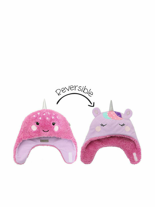 Unicorn Narwhal Căciulă Copil Față și spate Textil Lila