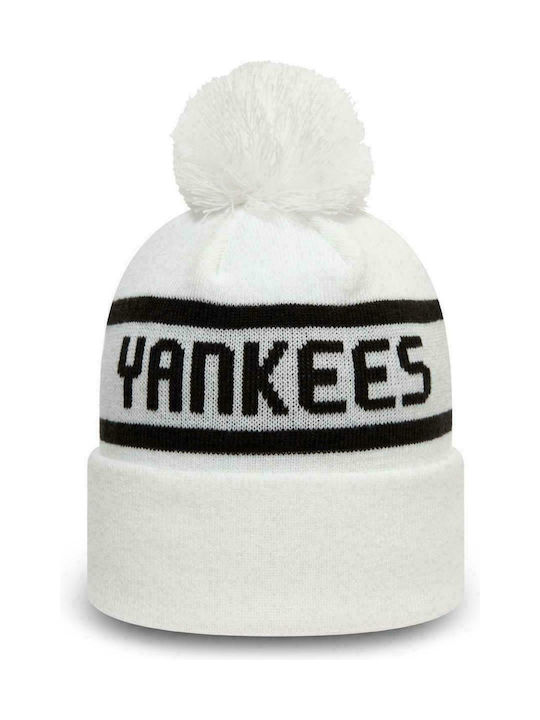 New Era New York Yankees Παιδικό Σκουφάκι Πλεκτό Λευκό