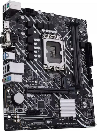 Asus Prime H610M-D D4 Motherboard Micro ATX με Intel 1700 Socket 90MB1A00-M0EAY0