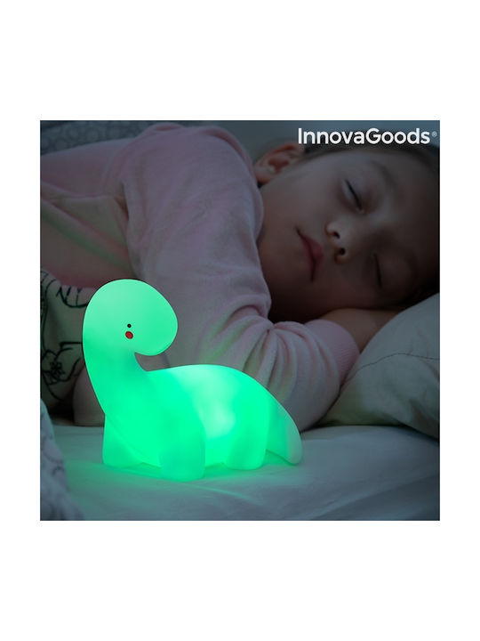 InnovaGoods Led Kids Decorative Lamp Lightosaurus with Color Changes White 13x12x8εκ.