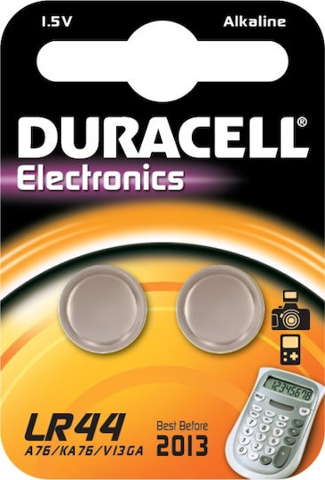 Duracell Long Lasting Power Baterii alcaline Baterii de ceas pentru ceasuri LR44 1.5V 2buc