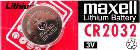 Maxell Rundliche Lithium Uhrenbatterie 3V Cr2032