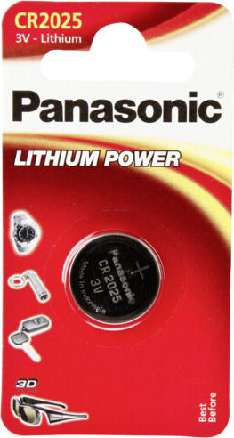 Panasonic Lithium Power Batterie für Uhren CR2025 3V 1Stück
