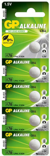 GP Batteries Alkaline Cell A76 Батерии Литий LR44 1.5V 5бр