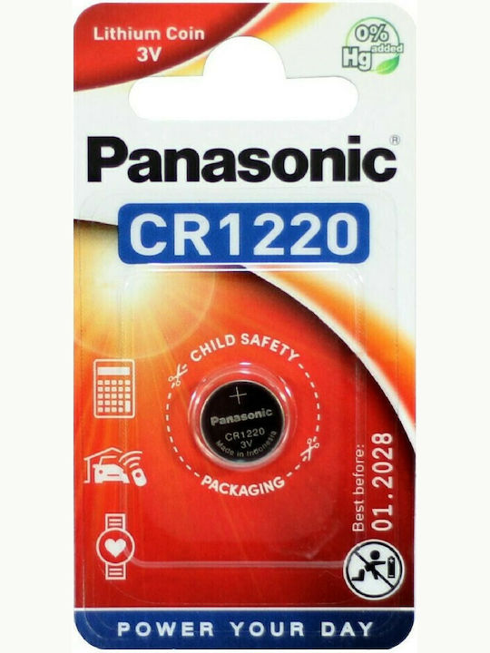 Panasonic Cell Power Μπαταρία Λιθίου CR1220 3V 1τμχ