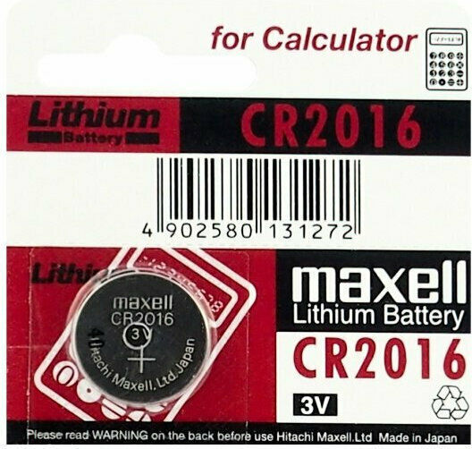 Maxell Lithium Uhrenbatterie Knopf 3V Cr2016