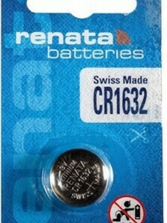 Renata Μπαταρία Λιθίου Ρολογιών CR1632 3V 1τμχ