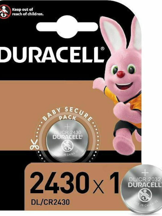 Duracell Electronics Μπαταρία Λιθίου Ρολογιών CR2430 3V 1τμχ