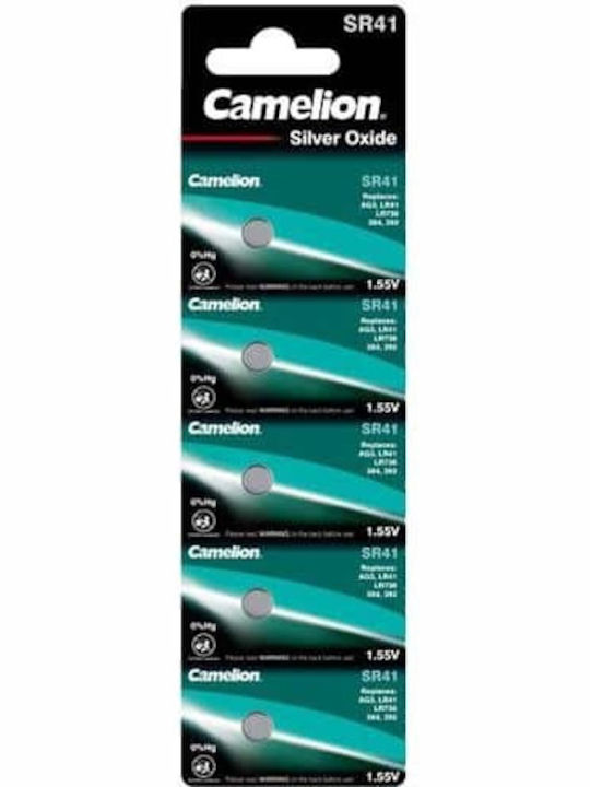 Camelion Baterii Oxid de argint pentru ceasuri SR41 1.55V 5buc