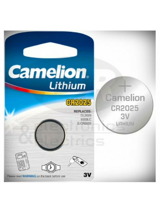 Camelion Μπαταρία Λιθίου Ρολογιών CR2025 3V 1τμχ
