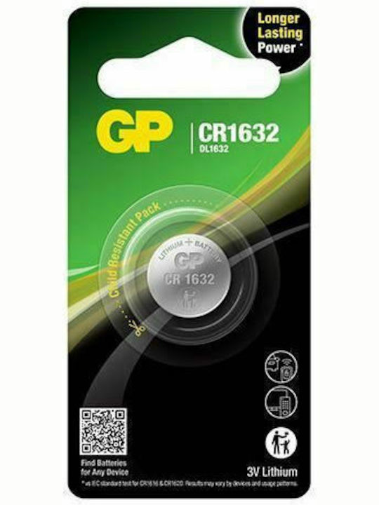 GP Batteries Lithium Cell Μπαταρία CR1632 3V 1τμχ