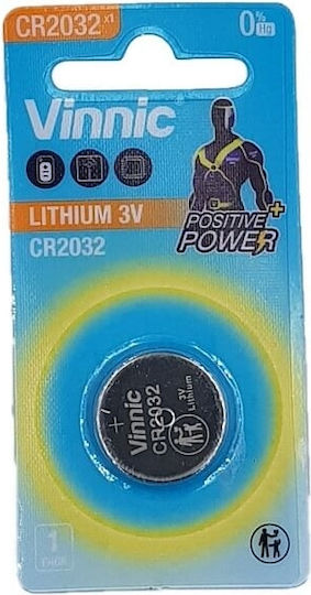 Vinnic Positive Power Batterie Lithium für Uhren CR2032 3V 1Stück