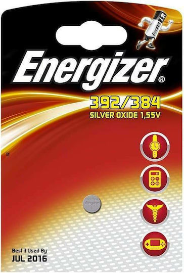 Energizer 384/392 Batterie Silber-Oxid für Uhren SR41 1.55V 1Stück