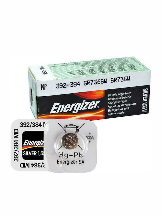 Energizer 384/392 Μπαταρία Silver Oxide Ρολογιών SR41 1.55V 1τμχ