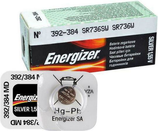Energizer 384/392 Batterie Silber-Oxid für Uhren SR41 1.55V 1Stück