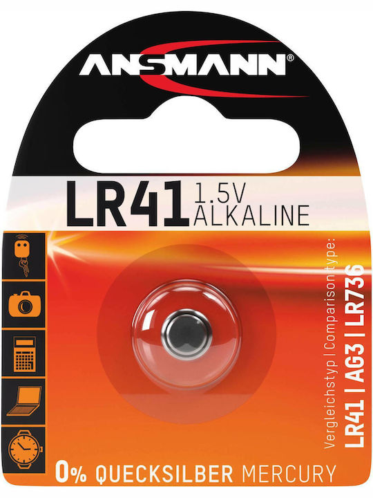 Ansmann Αλκαλική Μπαταρία Ρολογιών LR41 1.5V 1τμχ
